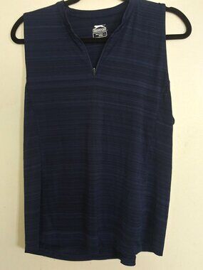 Slazenger Women's Navy Blue Sleeveless Golf Tank Top Size Large Athletic